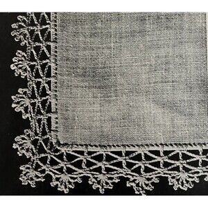 Vintage 1948 Handkerchief Edgings Tatting Crochet Pattern 6123 Irish Lace Doily